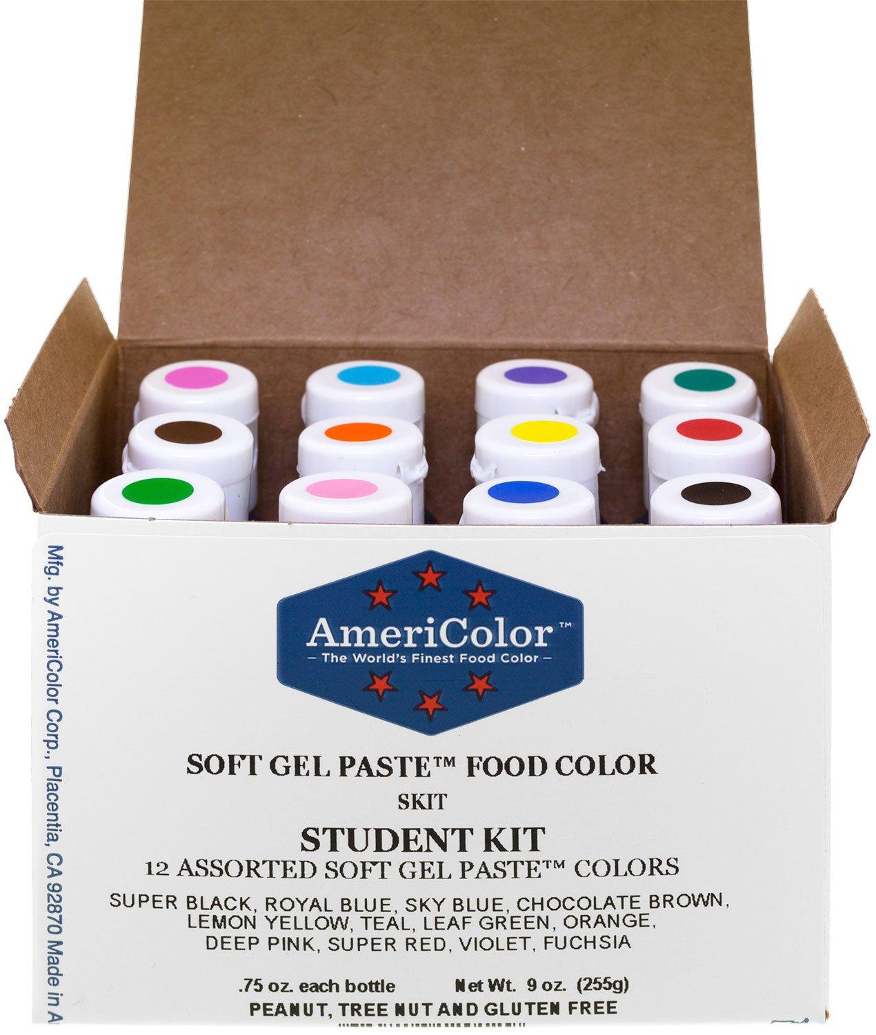 AmeriColor 12 Bottle Gel Paste Set